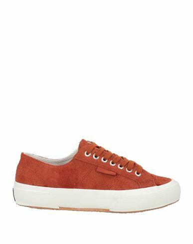 Superga Woman Sneakers Brown Leather Cover