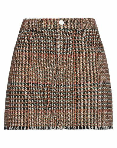 Stella Mccartney Woman Mini skirt Brown Wool, Polyamide Cover