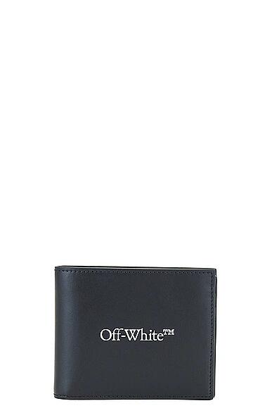 OFF-WHITE Bookish Bifold Wallet in Black Cover