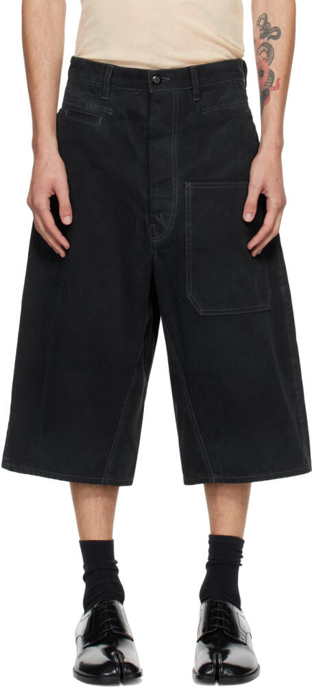 Maison Margiela Black Patch Pocket Shorts Cover