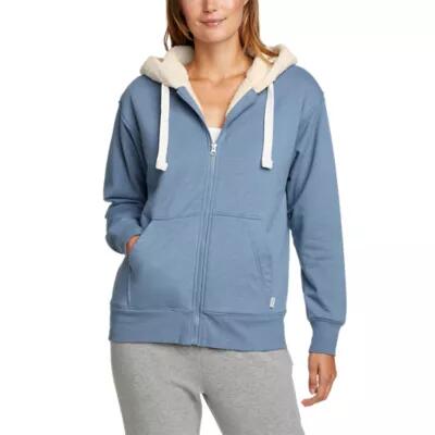 Eddie Bauer Women's Cabin Fleece Long-Sleeve Hoodie Cover