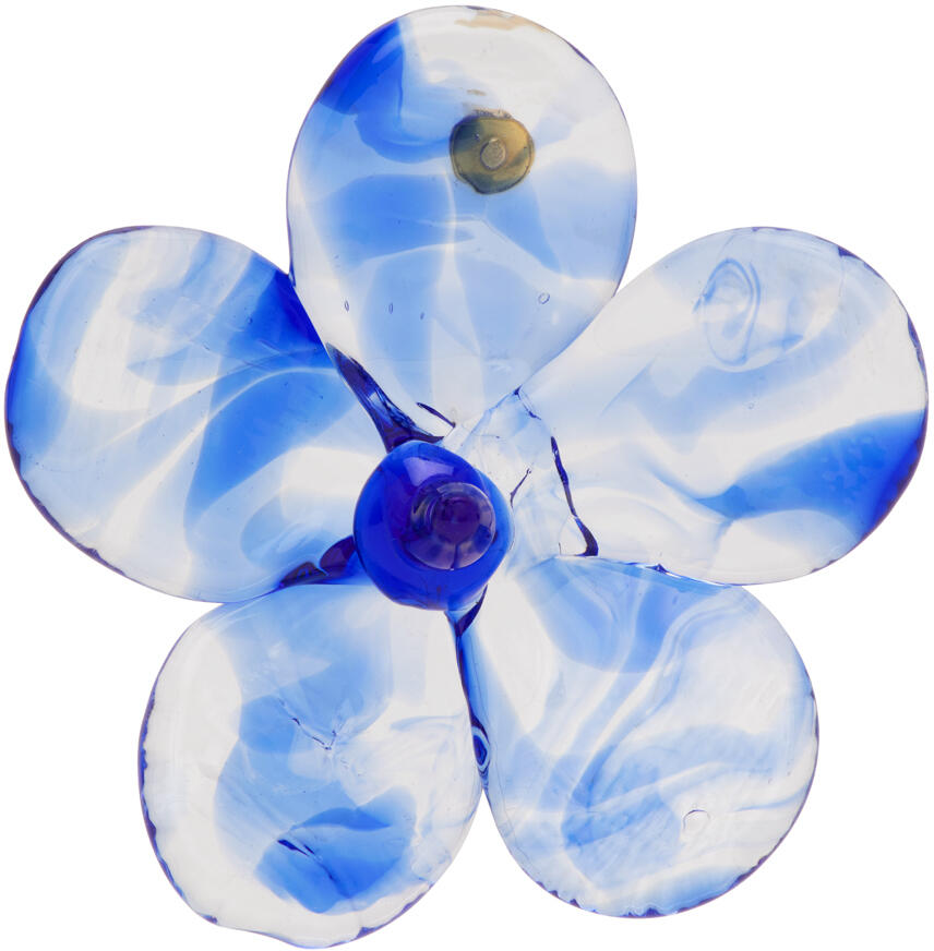 LEVENS JEWELS Blue Maxi Flor Single Earring Cover