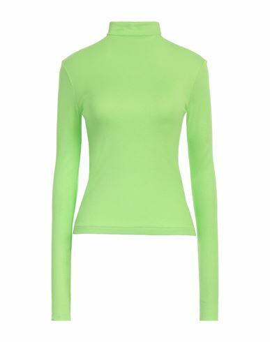 Niū Woman T-shirt Acid green Viscose, Elastane Cover