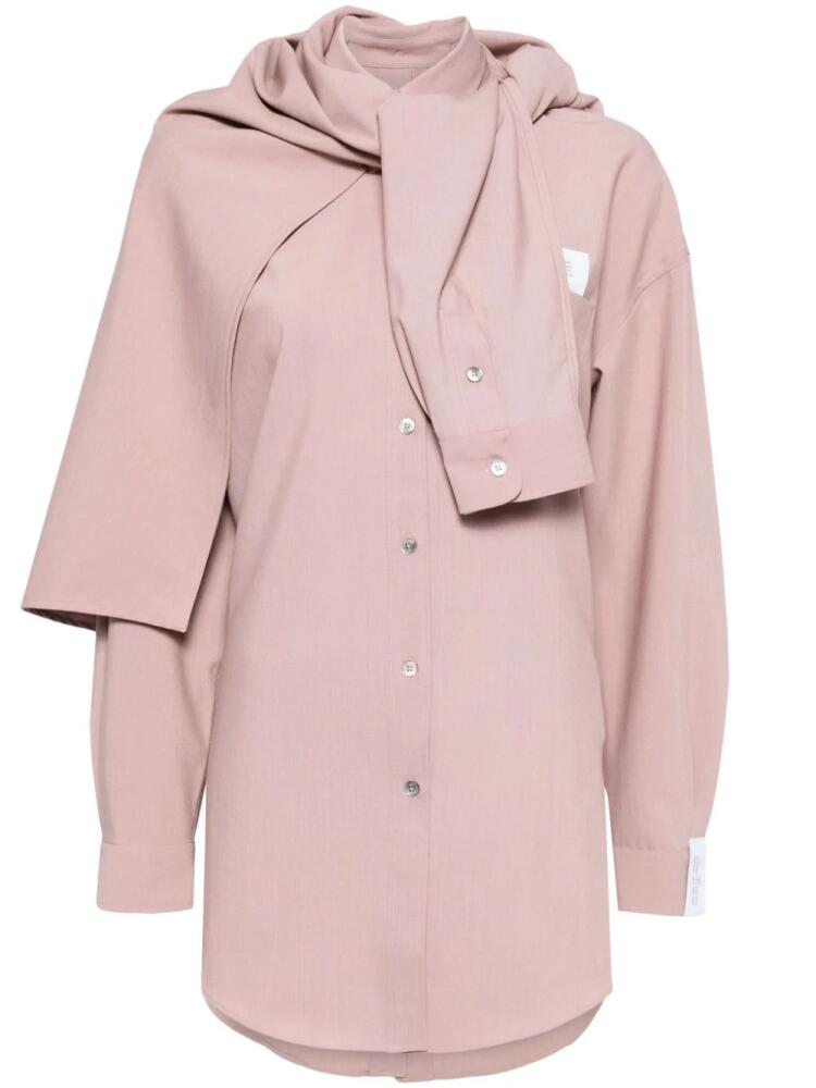 Rokh layered long-sleeve shirt - Pink Cover