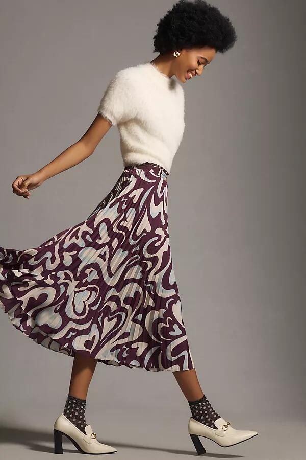 The Valerie Pleated Midi Skirt by Maeve Cover