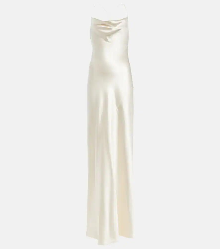 Saint Laurent Silk satin gown Cover