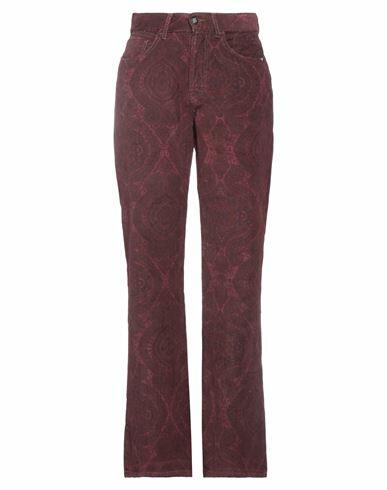 Amish Woman Pants Burgundy Cotton Cover