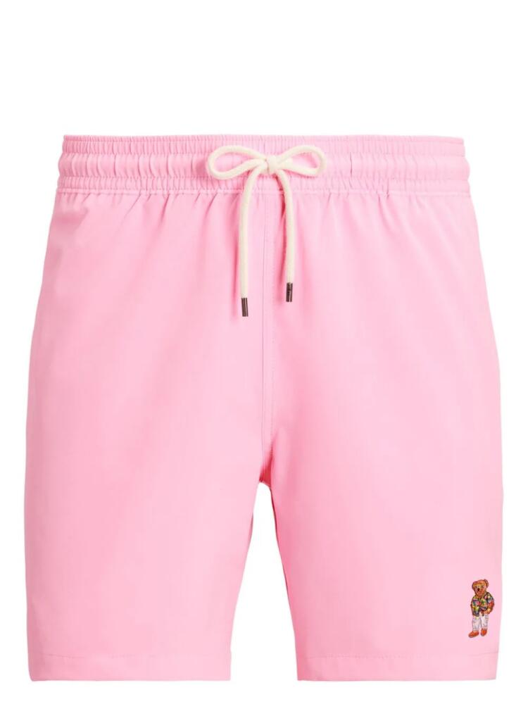 Polo Ralph Lauren Polo Bear embroidered swim shorts - Pink Cover