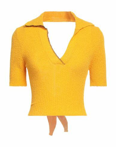 Solotre Woman Sweater Ocher Cotton, Polyamide Cover