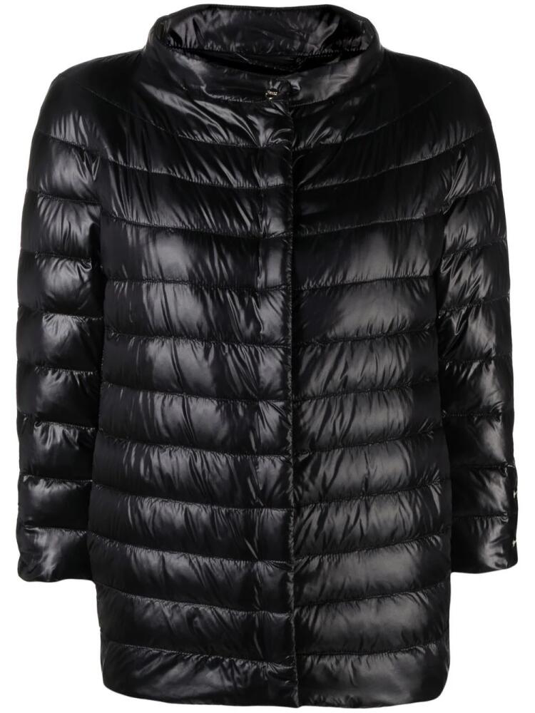 Herno mock-neck quilted puffer jacket - Black Cover