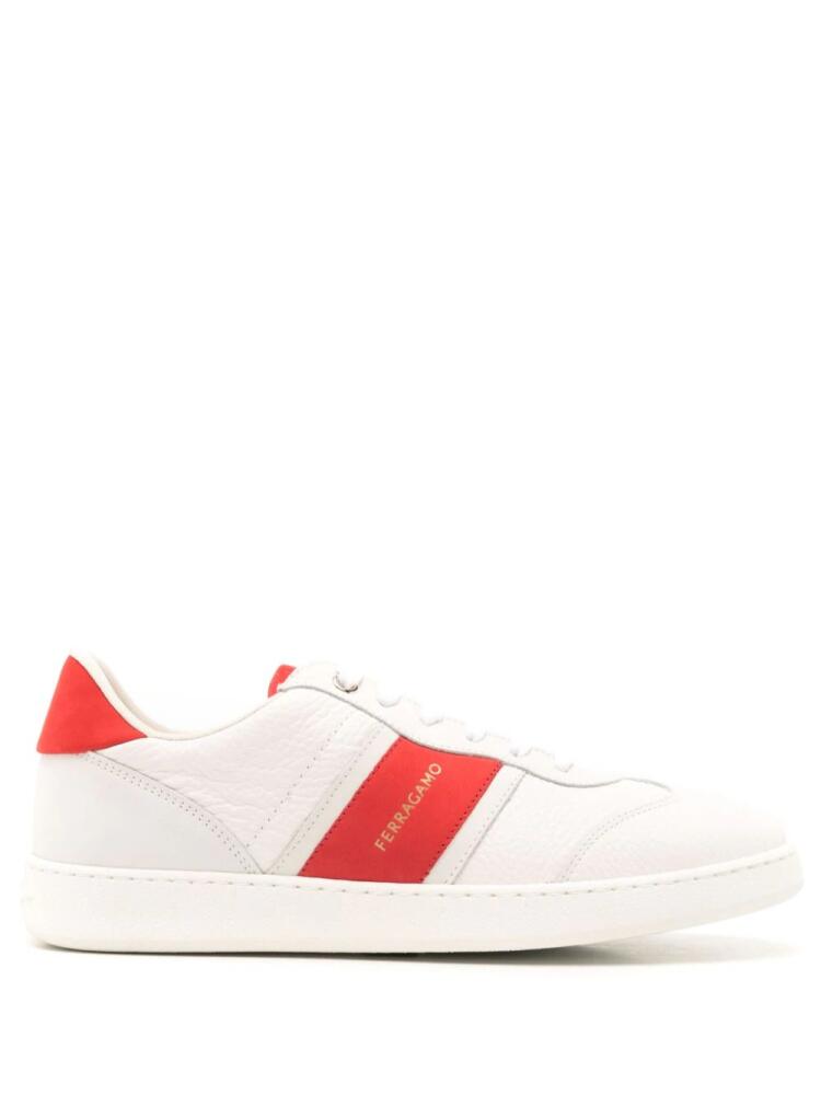 Ferragamo colourblock panelled sneakers - White Cover