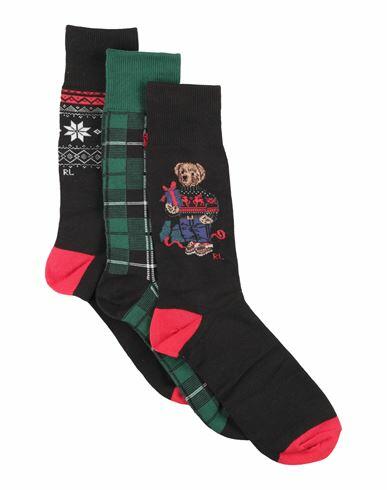 Polo Ralph Lauren Man Socks & Hosiery Black Cotton, Polyamide, Polyester, Elastane Cover