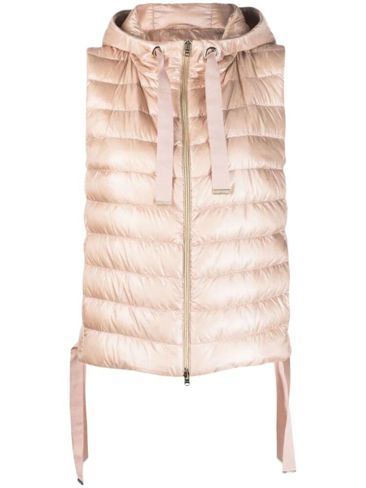 Herno hooded quilted gilet - Pink Cover