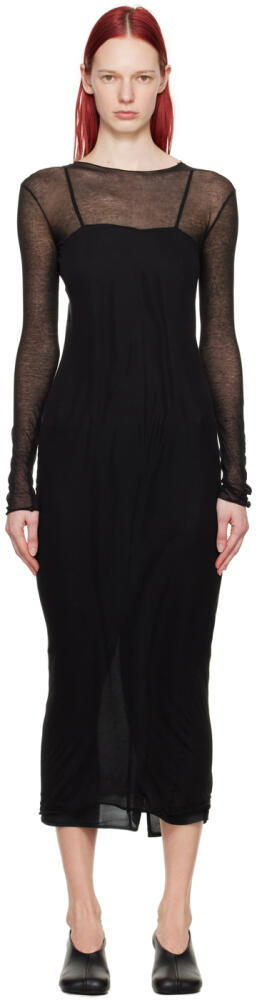 Gabriela Coll Garments SSENSE Exclusive Black No.212 Maxi Dress Cover