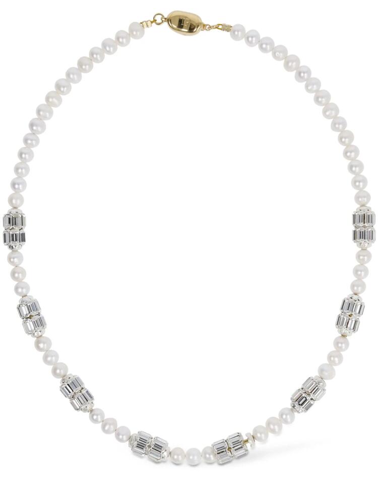 TIMELESS PEARLY Pearl & Crystal Collar Necklace Cover