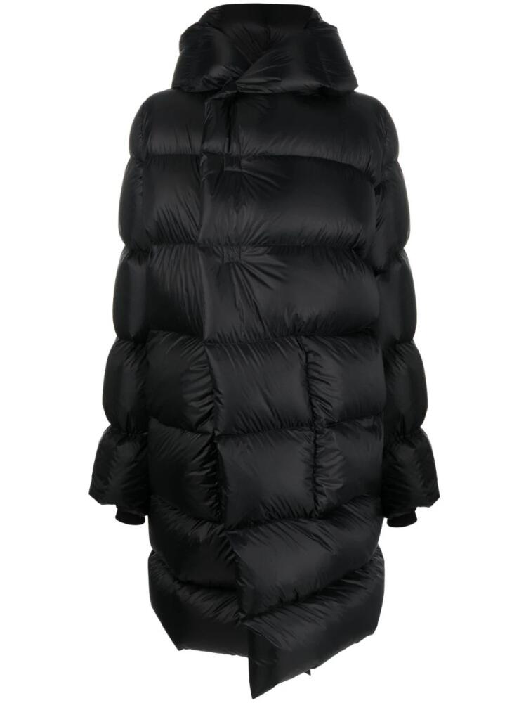 Rick Owens quilted hooded jacket - Black Cover