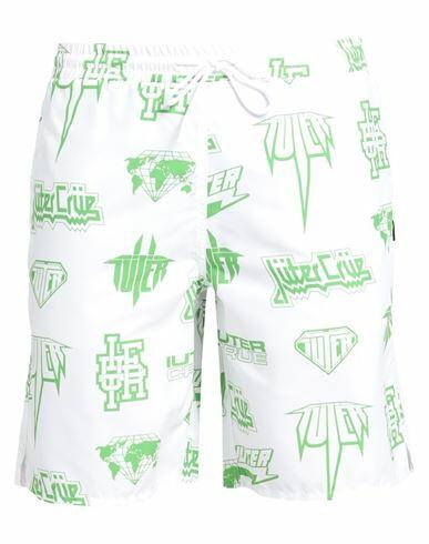 Iuter Man Swim trunks White Polyester Cover