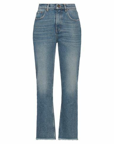 Golden Goose Woman Jeans Blue Cotton Cover