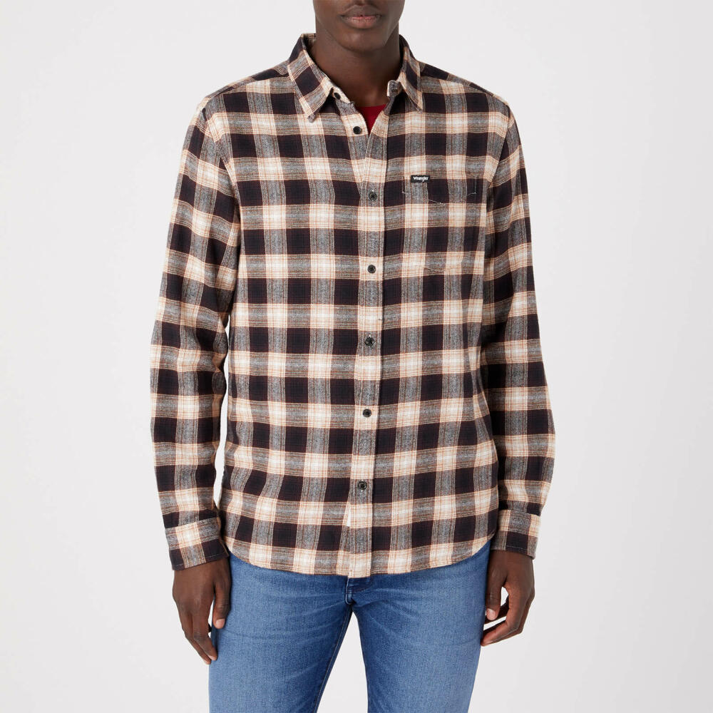 Wrangler Checked Cotton-Flannel Shirt Cover