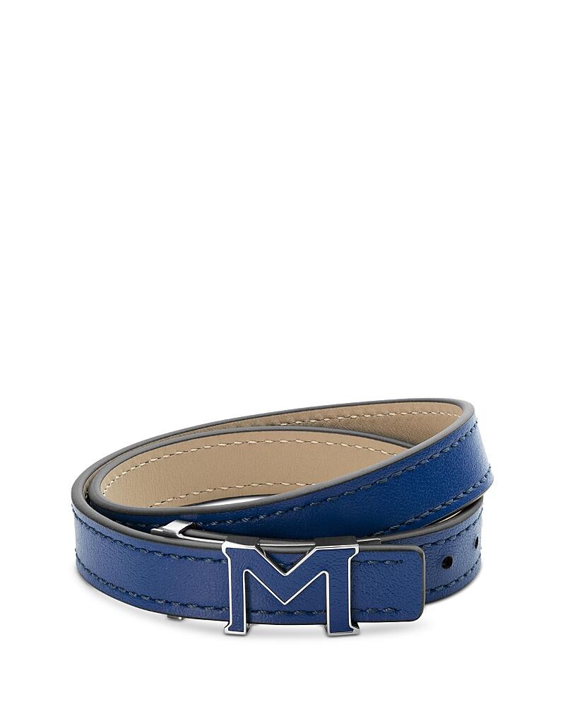 Montblanc M Gram Leather Double Wrap Bracelet Cover