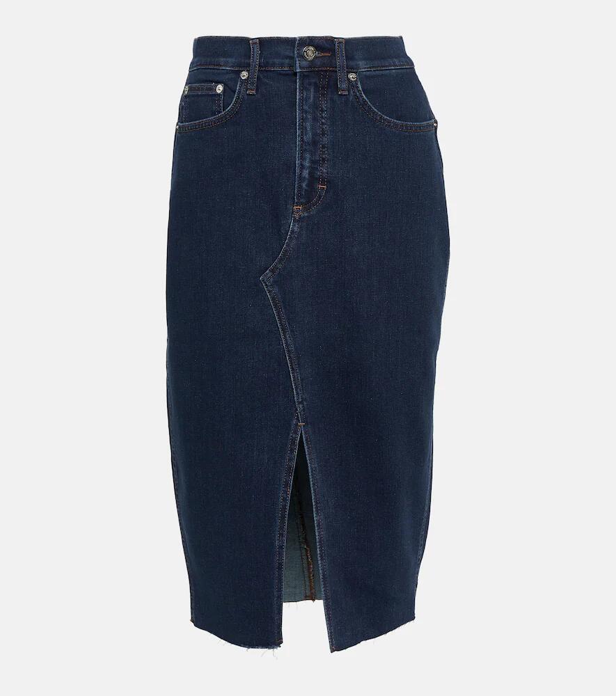 Veronica Beard Breves denim midi skirt Cover