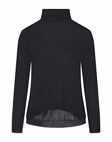 Aragona Woman Turtleneck Midnight blue Wool Cover