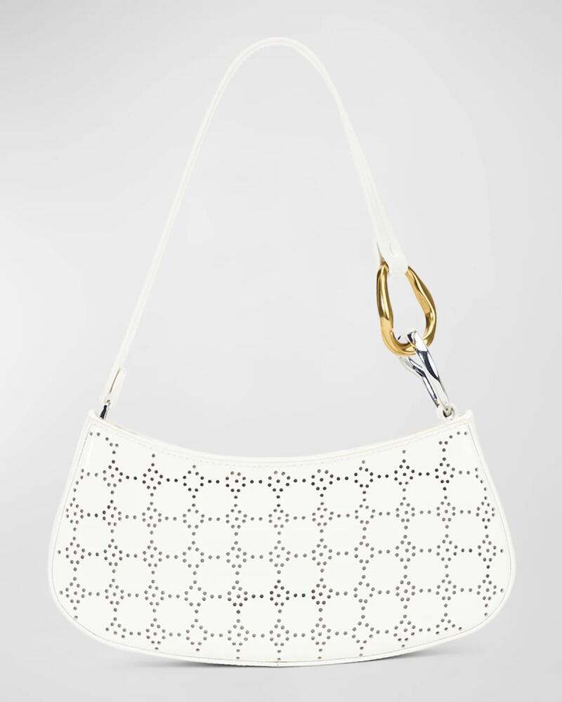 STAUD Ollie Perforated Leather Shoulder Bag Cover