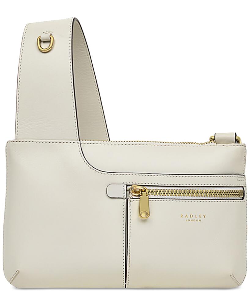 Radley London Pockets 2.0 Small Leather Ziptop Crossbody - Chalk Cover