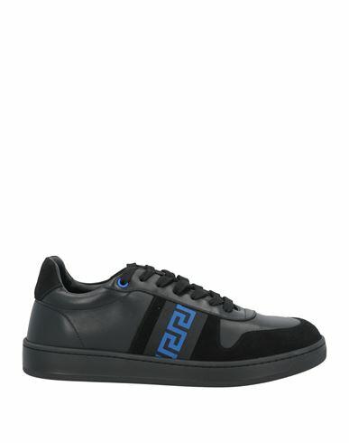 Versace Woman Sneakers Black Calfskin Cover