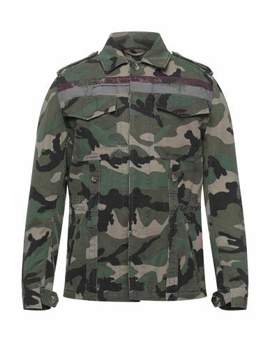 Valentino Garavani Man Jacket Military green Cotton Cover