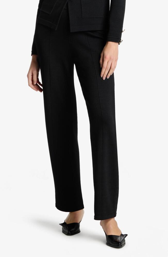 St. John Collection Santiago Straight Leg Pants in Black Cover