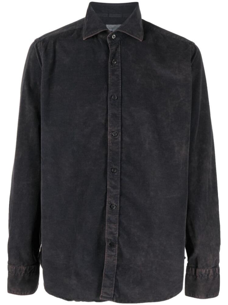 Tintoria Mattei faded long-sleeve denim shirt - Grey Cover