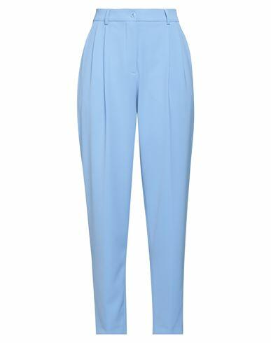 Boutique Moschino Woman Pants Light blue Polyester, Elastane Cover