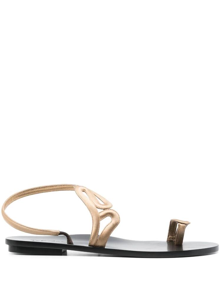 Giorgio Armani wrap-design sandals - Gold Cover