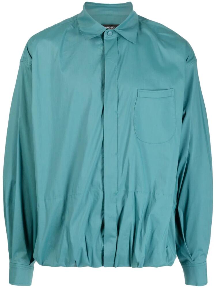 SONGZIO spread-collar long-sleeve shirt - Green Cover