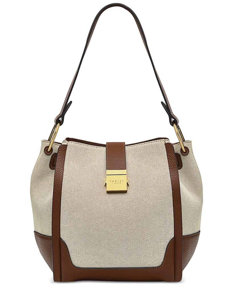 Radley London Sloane Street Canvas Small Open Top Shoulder Bag - Tortoise Cover