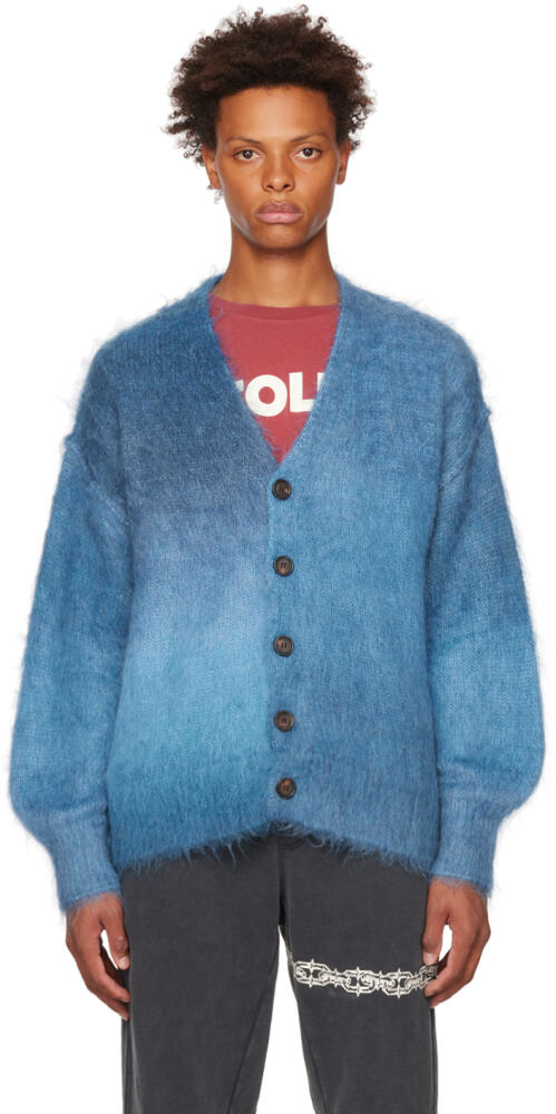 Stolen Girlfriends Club SSENSE Exclusive Blue Altered State Cardigan Cover