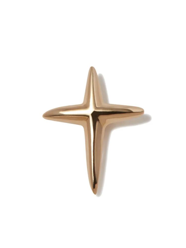 Otiumberg cross detail stud single earring - Gold Cover