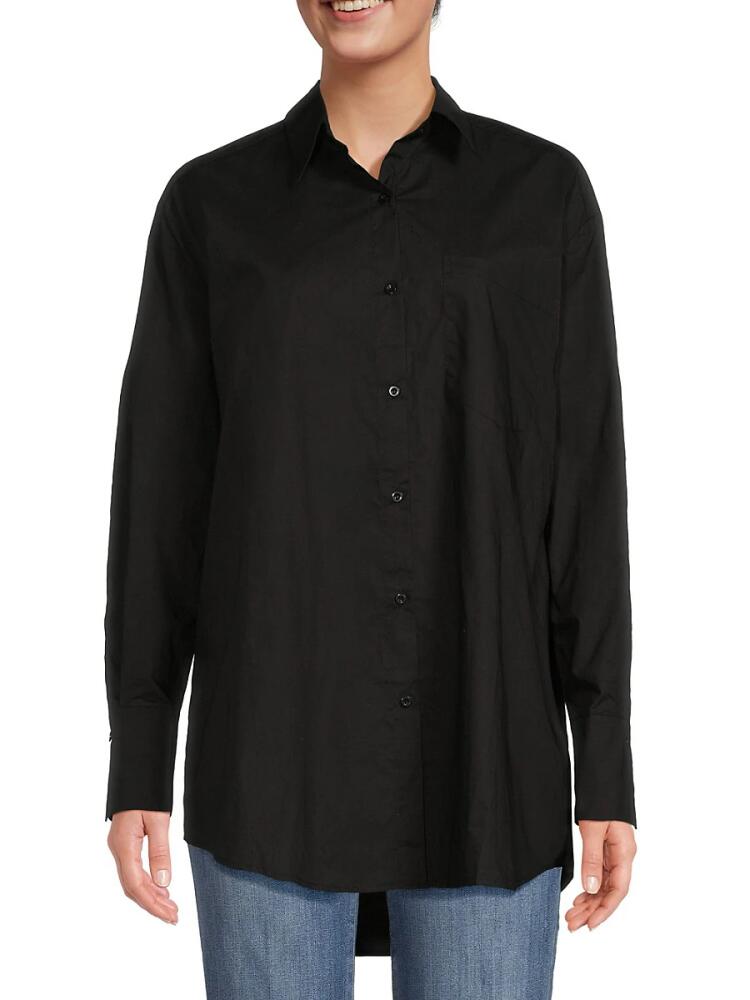 Walter Baker Women's Maddy Drop Shoulder Shirt - Black Cover