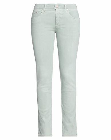 Jacob Cohёn Woman Jeans Sage green Viscose, Cotton, Lyocell, Polyester, Elastane Cover