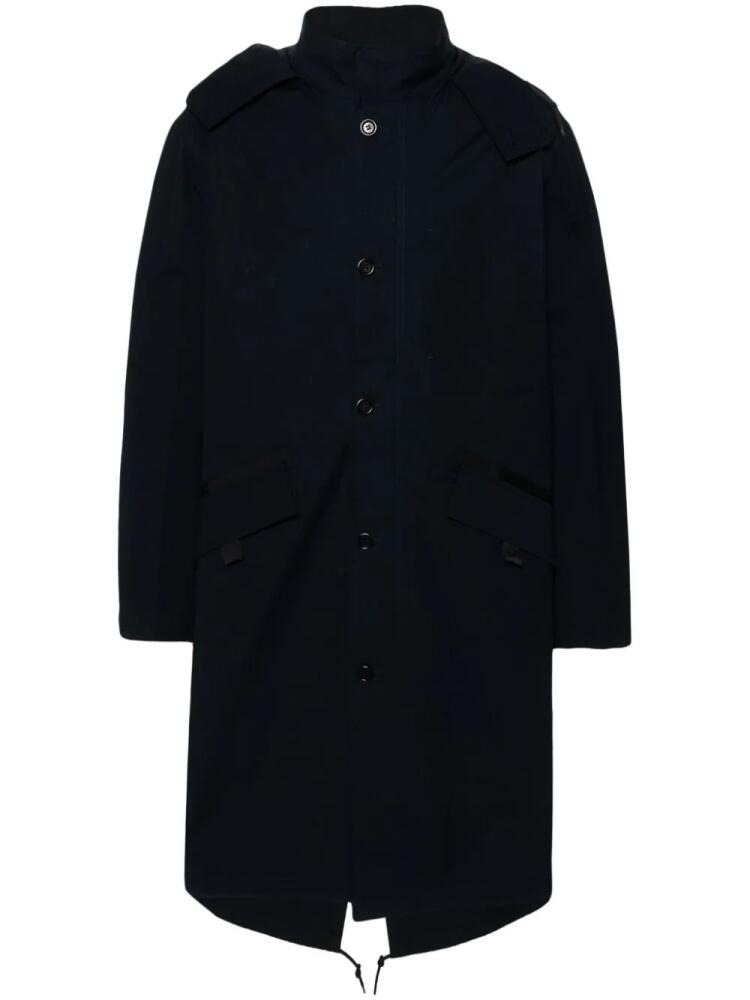 A.P.C. Austin ripstop parka coat - Blue Cover