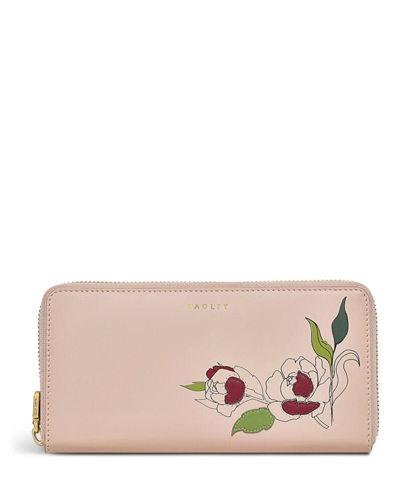 Radley London Wild Roses- Large Zip Around Matinee Wallet - Prairie Pink Cover