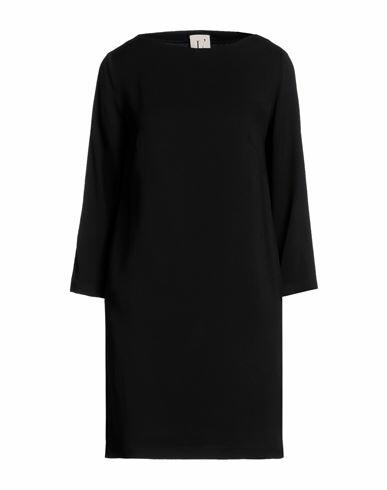 L' Autre Chose Woman Mini dress Black Acetate, Viscose Cover