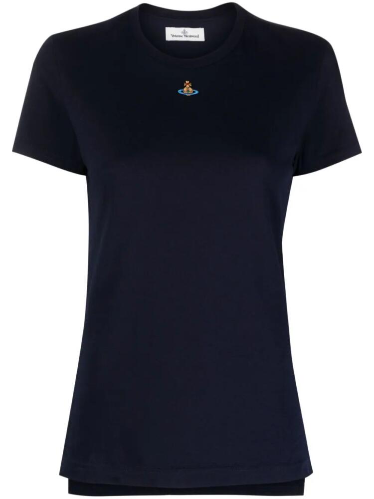 Vivienne Westwood Orb-embroidered short-sleeve T-shirt - Blue Cover