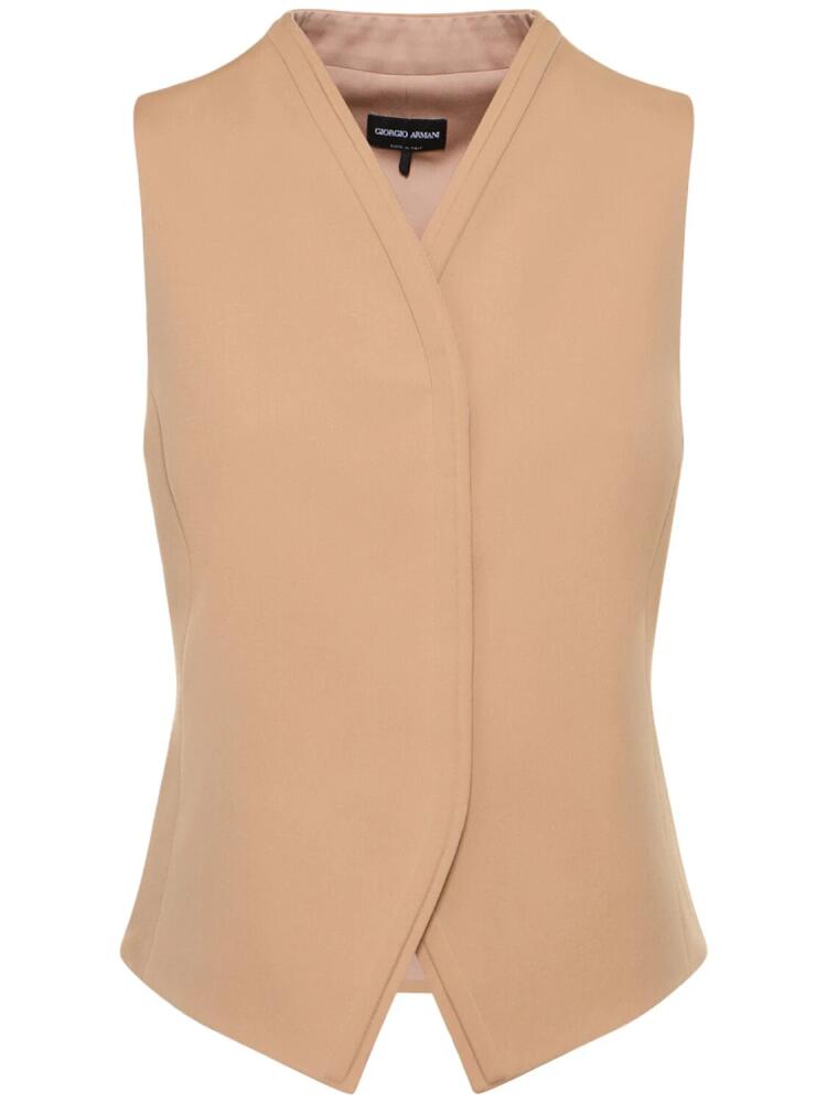 GIORGIO ARMANI Silk Crepe Vest Cover