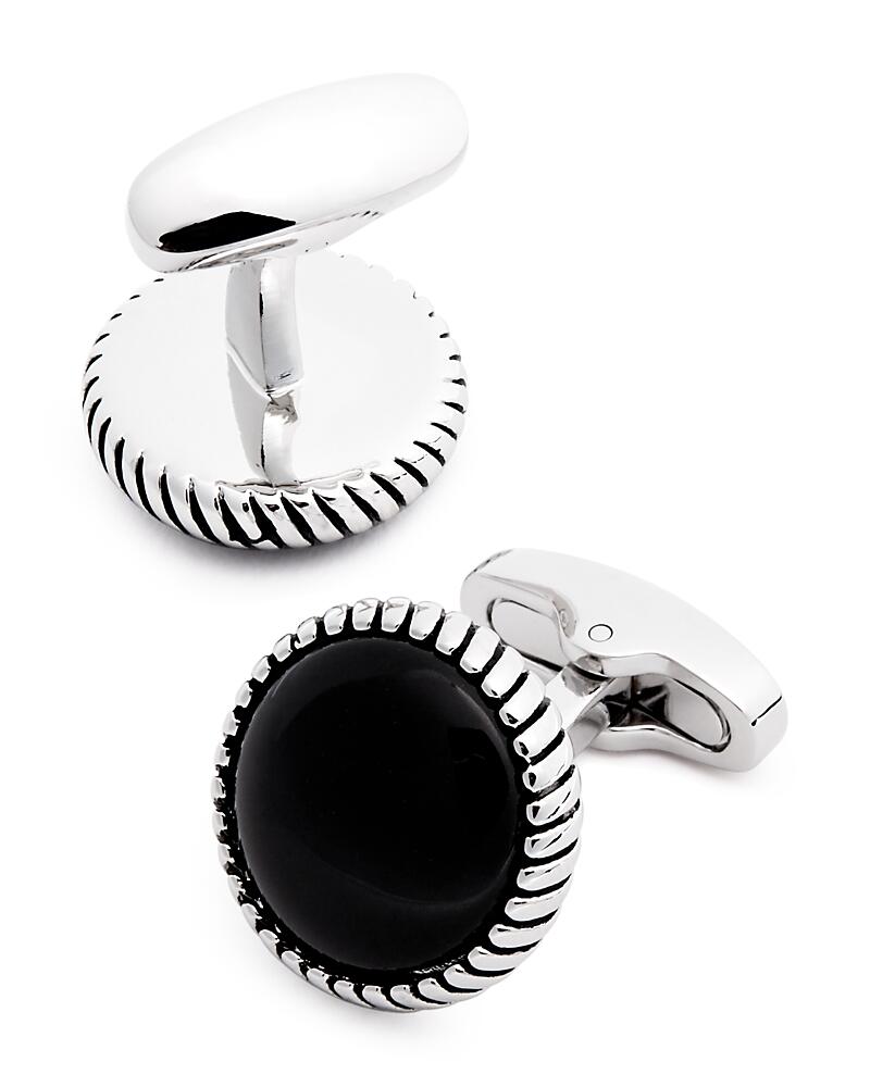 Link Up Onyx Round Cufflinks Cover