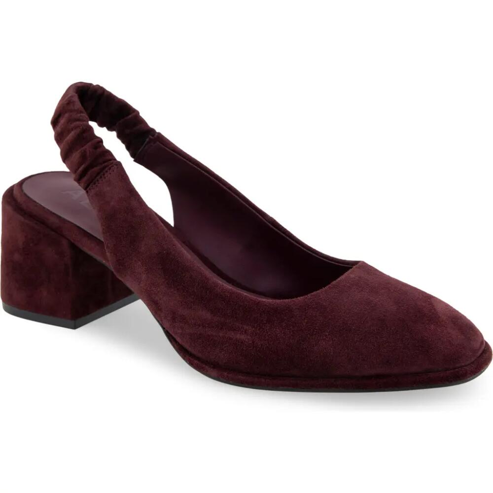 Aerosoles Altona Slingback Pump in Deep Aubergine Suede Cover