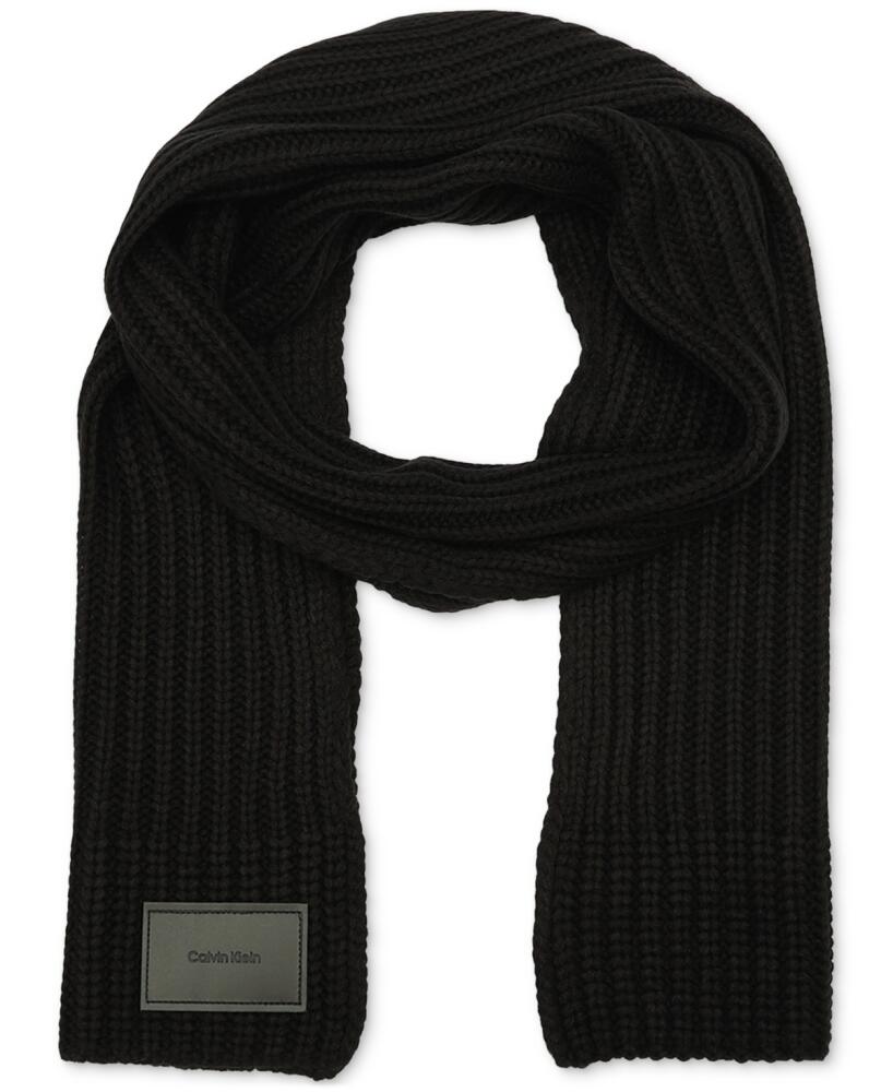 Calvin Klein Men's Logo Shaker Scarf - Black Cover