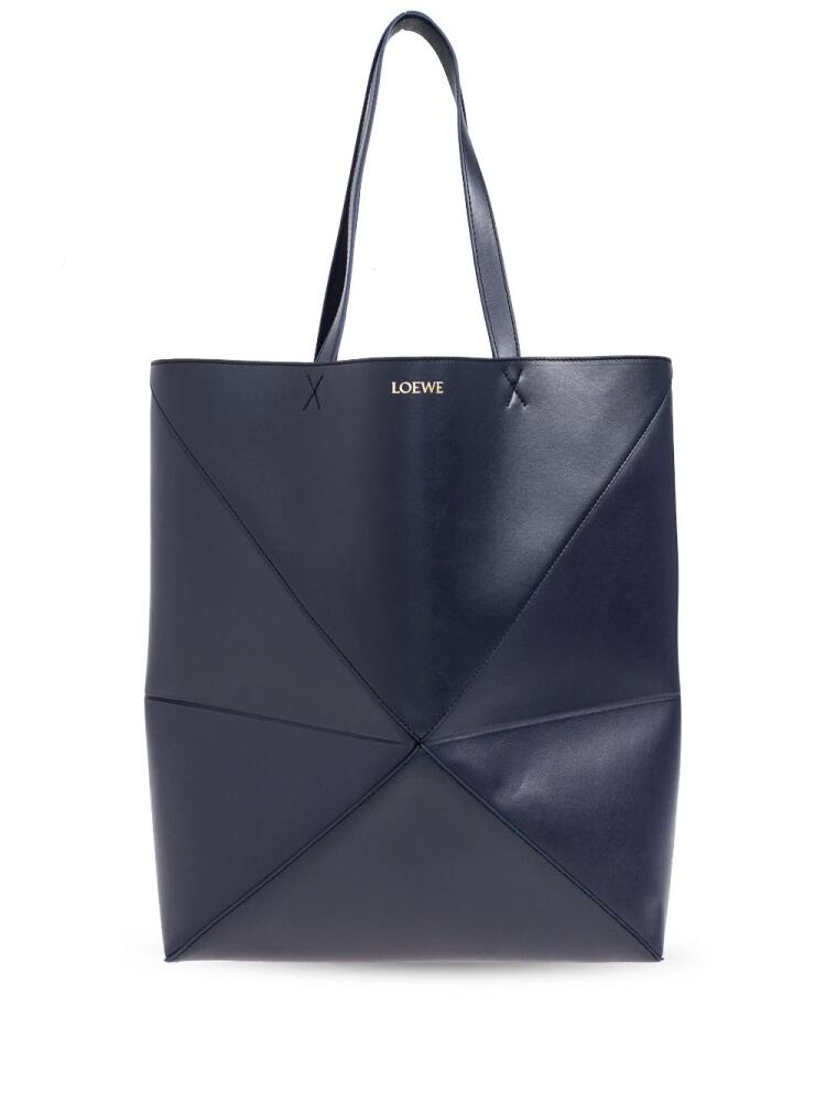 LOEWE Puzzle leather tote bag - Blue Cover