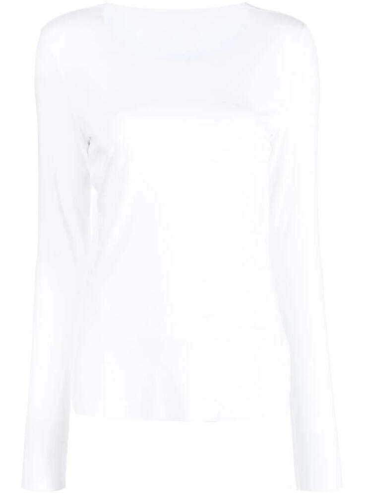 Wolford crew neck long-sleeved jumper - White Cover